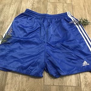 Blue Adidas Windbreaker Shorts